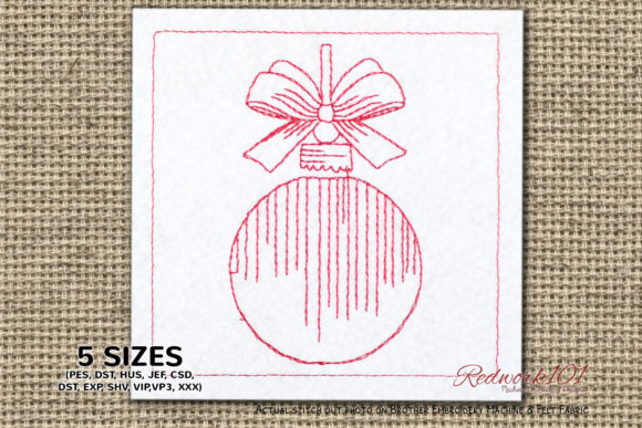 Christmas Baubles Machine Embroidery Design Review