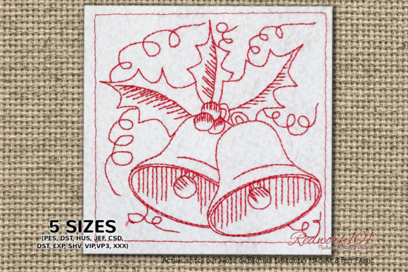 Christmas Holly Bells Machine Embroidery Review