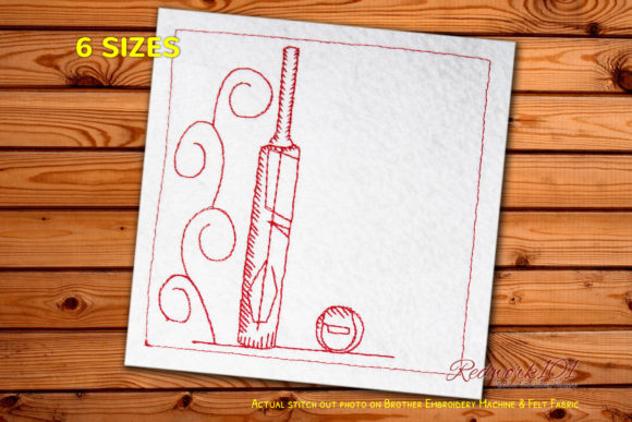 Cricket Bats and Ball Machine Embroidery Design Review