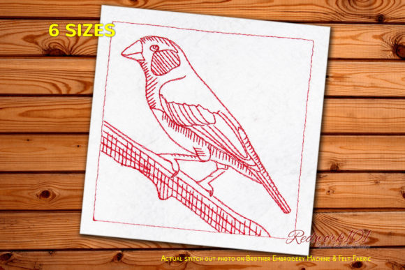 Finche Bird Redwork Review for Craft Fair Products