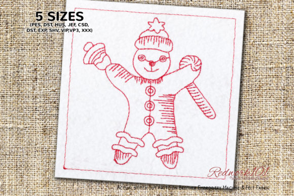 Gingerbread Man Machine Embroidery Review