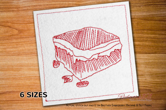 Gooey Brownies Machine Embroidery Design