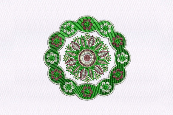 Green Quilting Design Review for Seasonal Embroidery