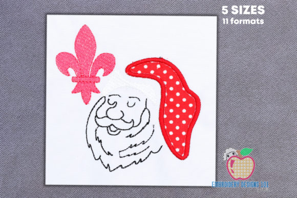 Happy Santa Face Applique Review for Embroidery Sellers