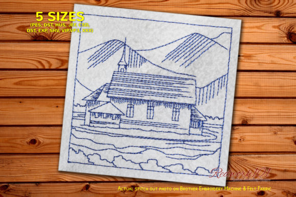Outside Church Machine Embroidery Review