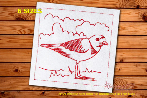 Ringed Plover Machine Embroidery Review